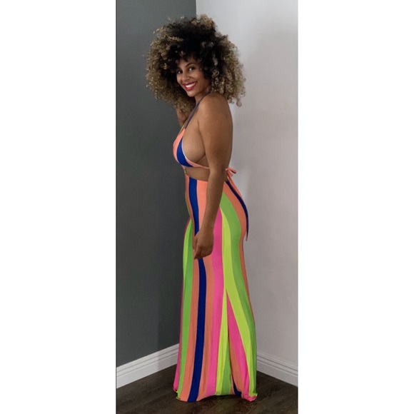Beautiful colorful maxi dress - Picture 4 of 4